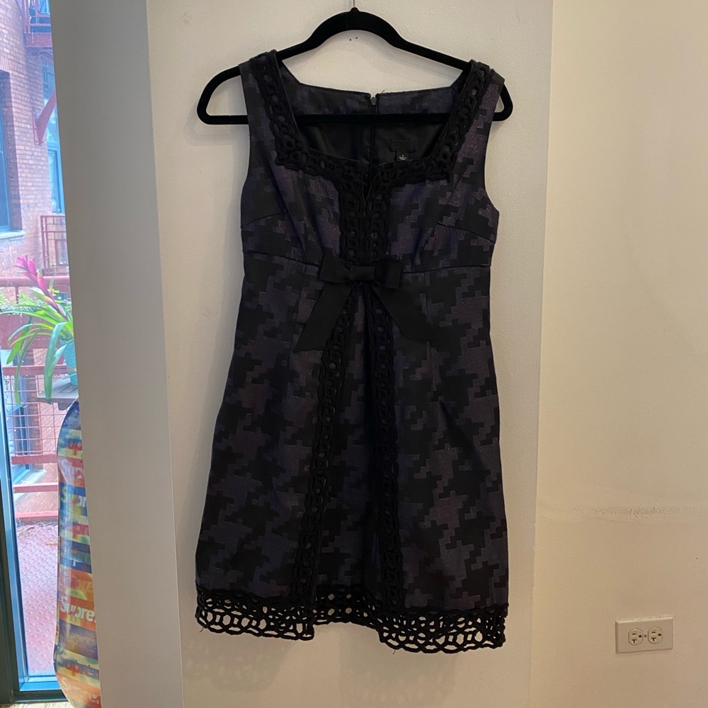 Anna Sui Black/Purple Dress Size 7